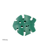 TELETIES Disney Moana leaf-shaped medium flat hair clip in matte green, inspired by the movie
