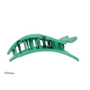 TELETIES Moana leaf large flat hair clip in green with bendable teeth for strong and secure hold
