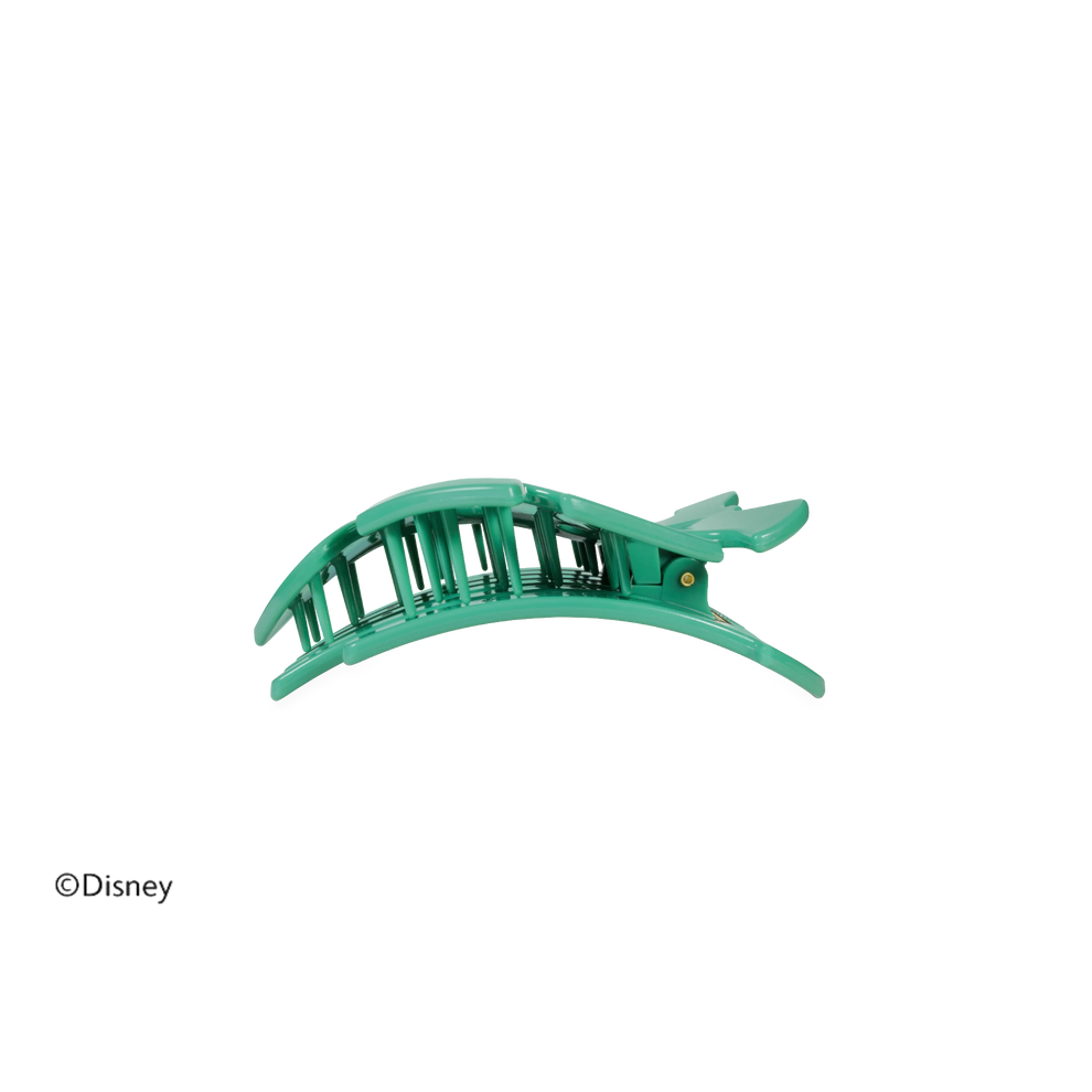 TELETIES Disney Moana leaf green small flat hair clip with bendable teeth for a secure and comfortable hold.
