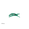 TELETIES Disney Moana leaf green tiny flat round hair clip with bendable teeth for a secure, comfortable hold.

