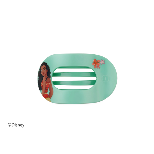 Moana Small Flat Round Hair Clip
                in Blue - Small
              