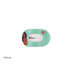 TELETIES Moana tiny flat round hair clip in light teal with floral accents and a Princess Moana character graphic.
