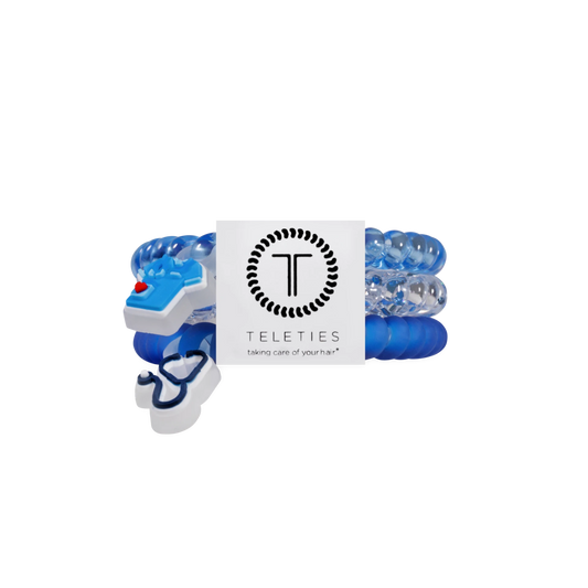 On Call Small Hair Ties
                in Blue - Small
              