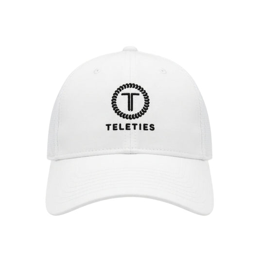 TELETIES Perforated Performance Hat - White
                 - One Size
              