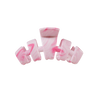 TELETIES Classic Pinch Me! Small pink marbled claw hair clip with bendable teeth for a secure hold.
