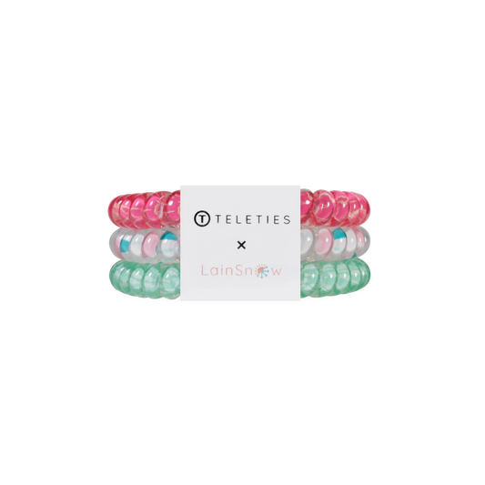 Fin-tastic Small Hair Ties
                in Pink - Small
              
