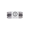 TELETIES small spiral hair ties in a black and white polka dot print, designed for fine hair and braids.
