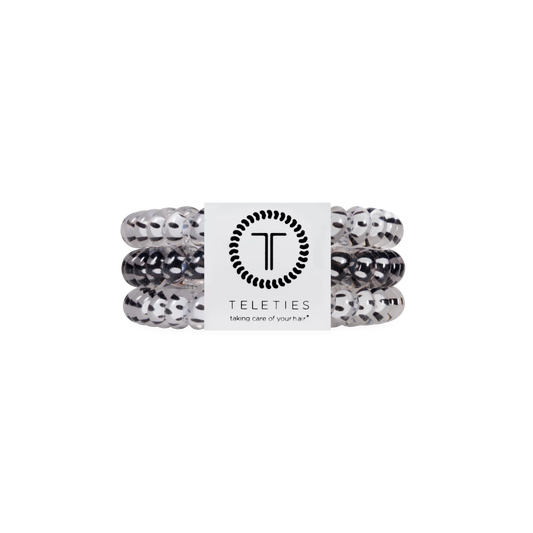 Polka Dot Party Small Hair Ties
                in White Black - Small
              