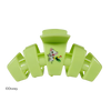 TELETIES | DISNEY large lime green hair claw clip featuring a cute Pua and Heihei Disney character design for thick hair.
