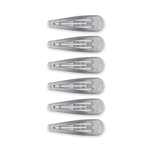 Silver Snap Clip (6Ct) in Gray