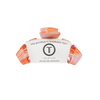 TELETIES Classic Just Keep Swimming small claw clip in pink and orange swirl pattern. summer hair accessory

