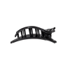 TELETIES black spider web flat hair clip with bendable teeth for a comfortable, secure hold on all hair types.
