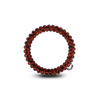 TELETIES Tortoise Small Hair Ties in a neutral, translucent deep brown color. Pack of 3 spiral hair ties with a strong grip with no breakage.
