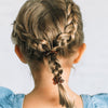 TELETIES Tortoise Tiny Hair Ties, spiral coil design in deep brown tortoise, pack of 5. Perfect for thin hair and braids for a strong grip with no damage.
