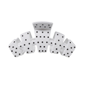 Classic White Polka Dot Party Medium Claw Clip
                in White - Medium
            