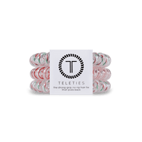 Tinseltown Large Hair Ties in Pink  White - Large