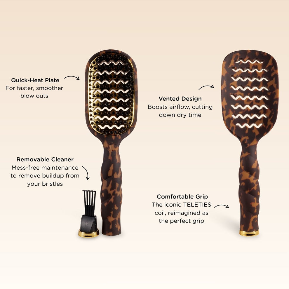 Tortoise Hair Brush Bundle - TELETIES
