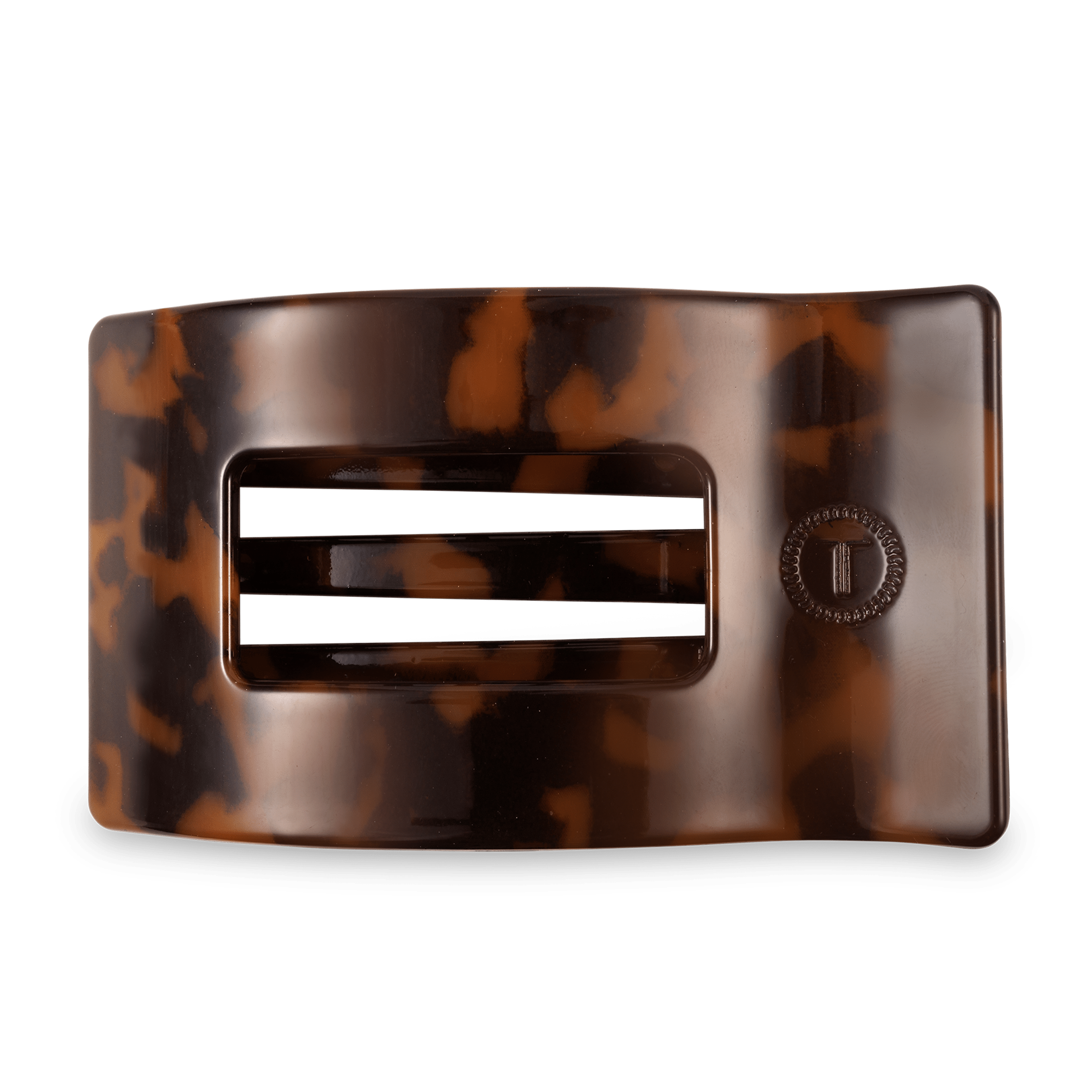 Tortoise Flat Rectangle Hair Clip