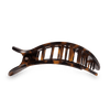 Tortoise Large Flat Round Hair Clip - Hair Clips - TELETIES
