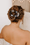 Tortoise Large Flat Round Hair Clip - Hair Clips - TELETIES
