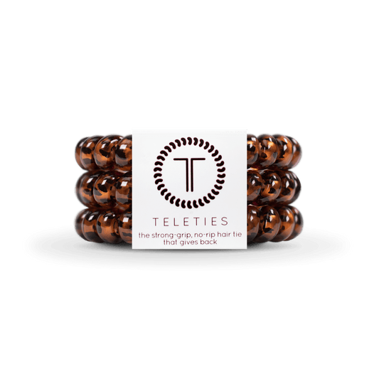 Tortoise Large Hair Ties in Black - Large