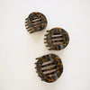 Tortoise Medium Flat Circle Hair Clip - Hair Clips - TELETIES
