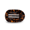 Tortoise Medium Flat Round Hair Clip - Hair Clips - TELETIES
