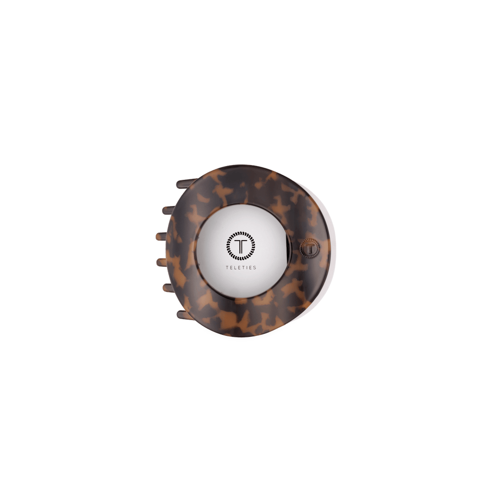 Tortoise Small Flat Open Circle Hair Clip - Hair Clips - TELETIES
