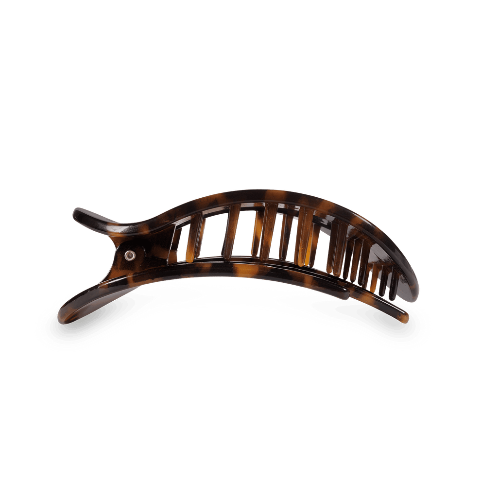 Tortoise Small Flat Round Hair Clip - Hair Clips - TELETIES
