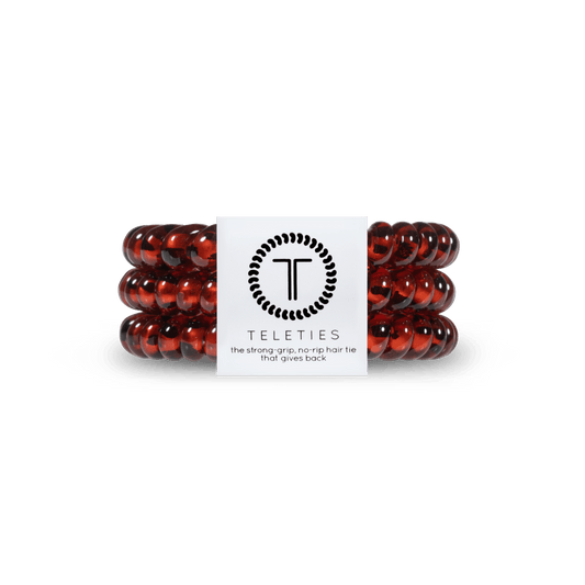 Tortoise Small Hair Ties in Brown - Small