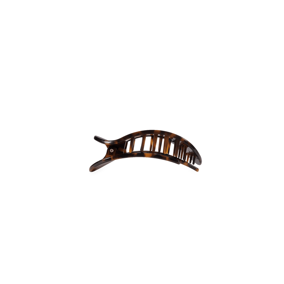 Tortoise Tiny Flat Round Clip - Hair Clips - TELETIES
