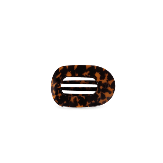 Tortoise Tiny Flat Round Clip
                in Brown Tortoise - Tiny
              