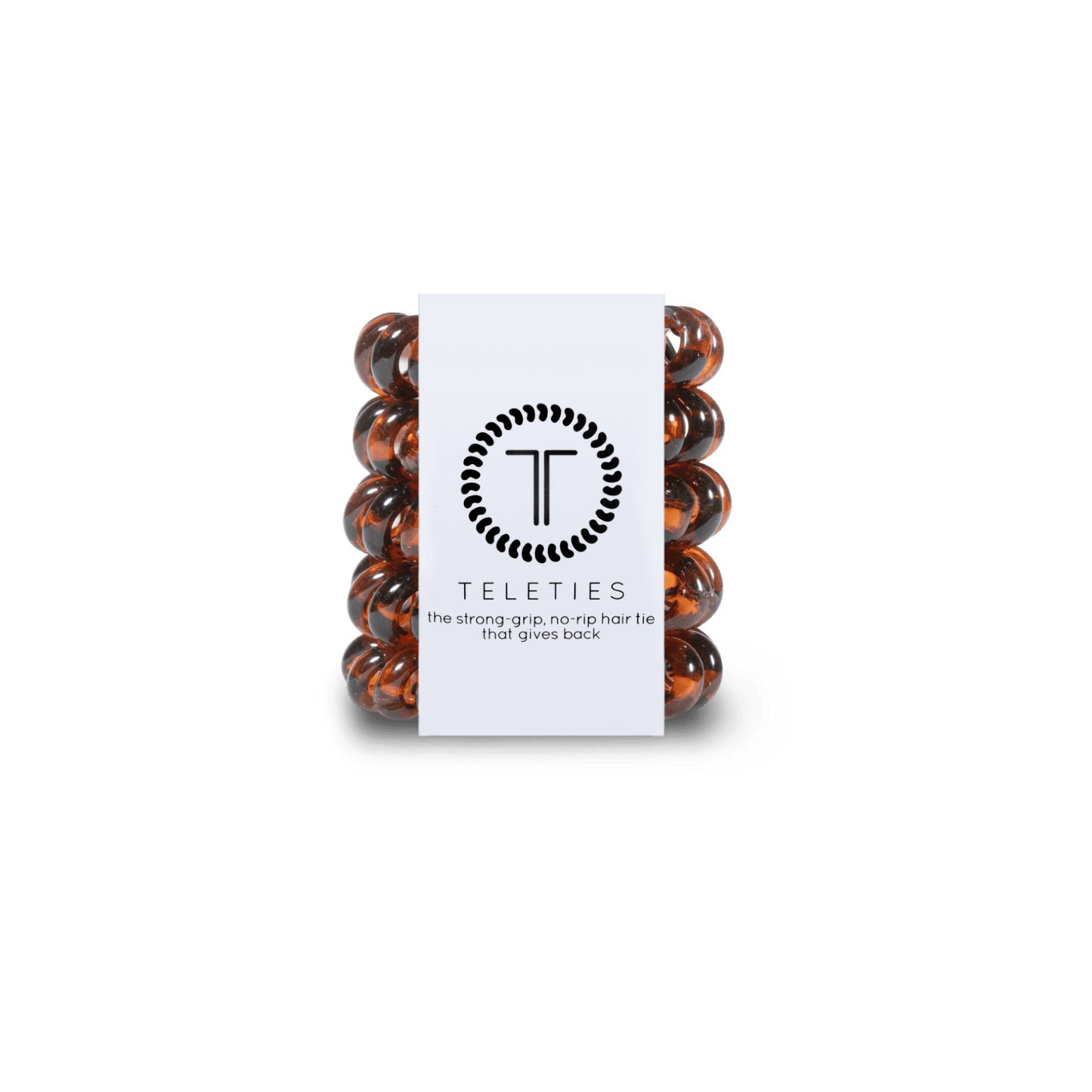 TELETIES - Tortoise Tiny Hair Ties in Black - Tiny