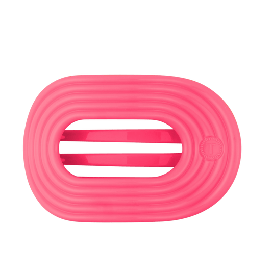 Tropic Twist Large Flat Round Hair Clip
                in Pink - Large
              