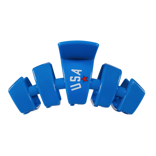 USA Classic Blue Large Claw Clip
                in Blue - Large
              