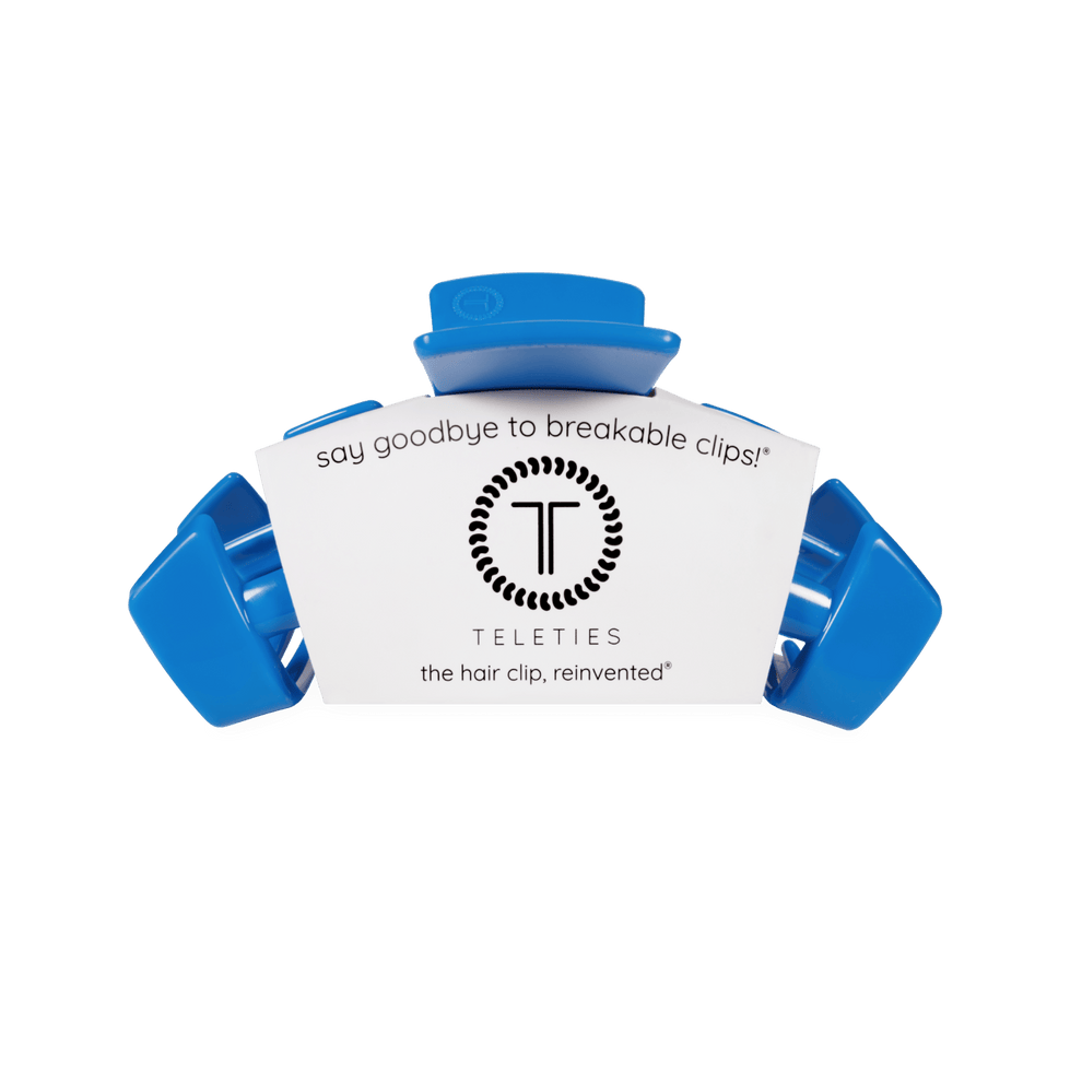 USA Classic Blue Medium Claw Clip - Hair Clips - TELETIES

