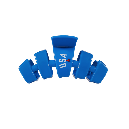 USA Classic Blue Small Claw Clip
                in Blue - Small
              