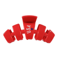USA Classic Red Large Claw Clip
                in Red - Large
            