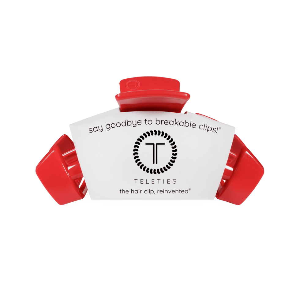 USA Classic Red Medium Claw Clip - Hair Clips - TELETIES
