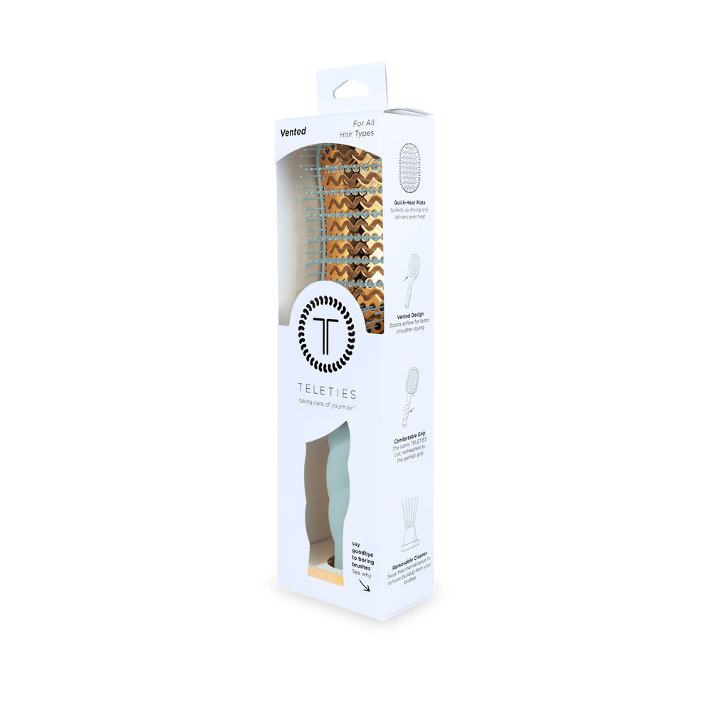 Vented Hair Brush - Blue - Hairbrush - TELETIES
