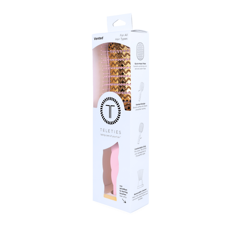 Vented Hair Brush - Bubblegum Pink - Hairbrush - TELETIES

