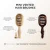 TELETIES - Vented Hair Brush Bundle in Tan Tortoise - Image - 4