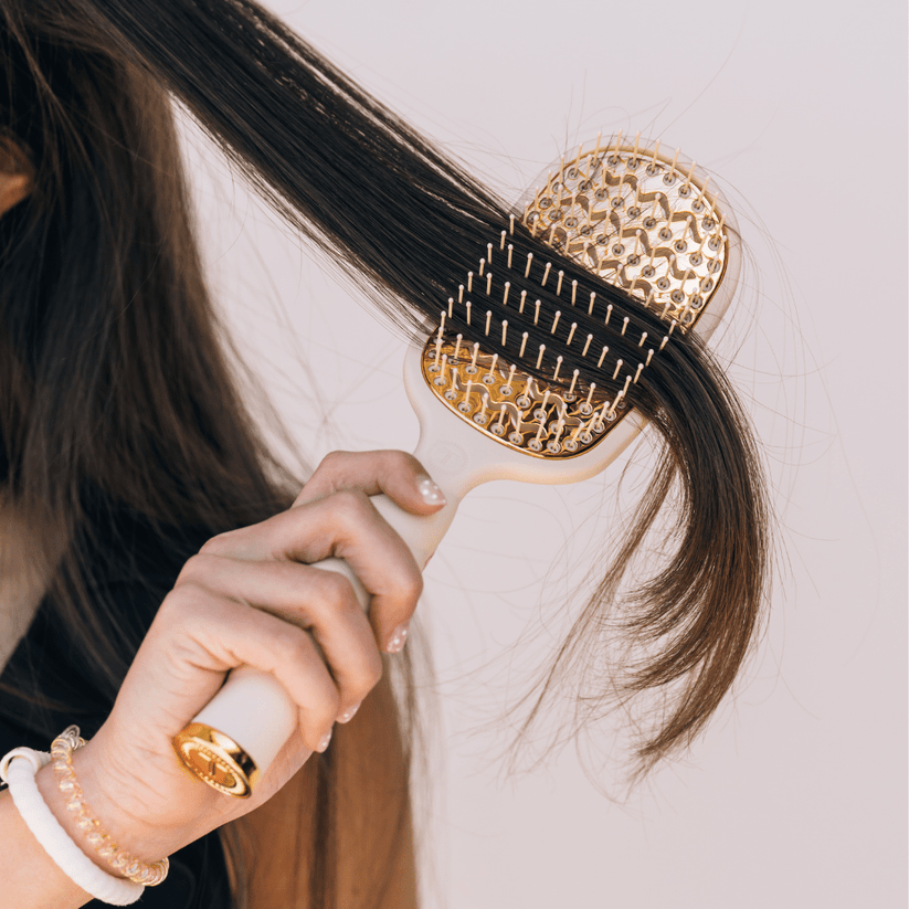 TELETIES - Vented Hair Brush Bundle in Tan Tortoise - Image 5