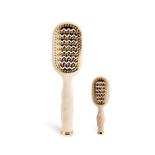 Vented Hair Brush Bundle - Tan
                in Tan Tortoise
              