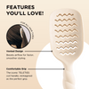 Vented Hair Brush - Tan - Hairbrush - TELETIES
