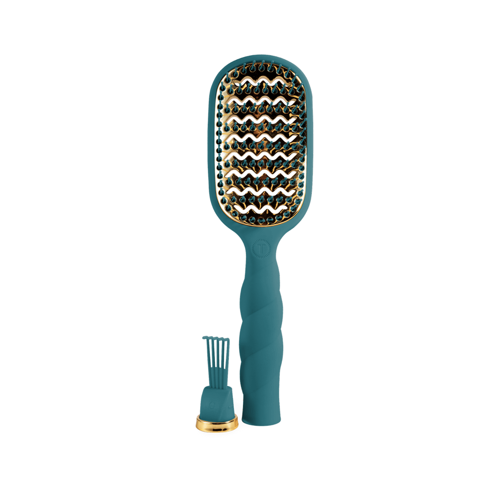 Vented Hair Brush - Teal With It - Hairbrush - TELETIES
