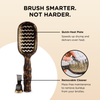 TELETIES - Vented Hair Brush - Tortoise in Brown Black - Full Size - Image - 8