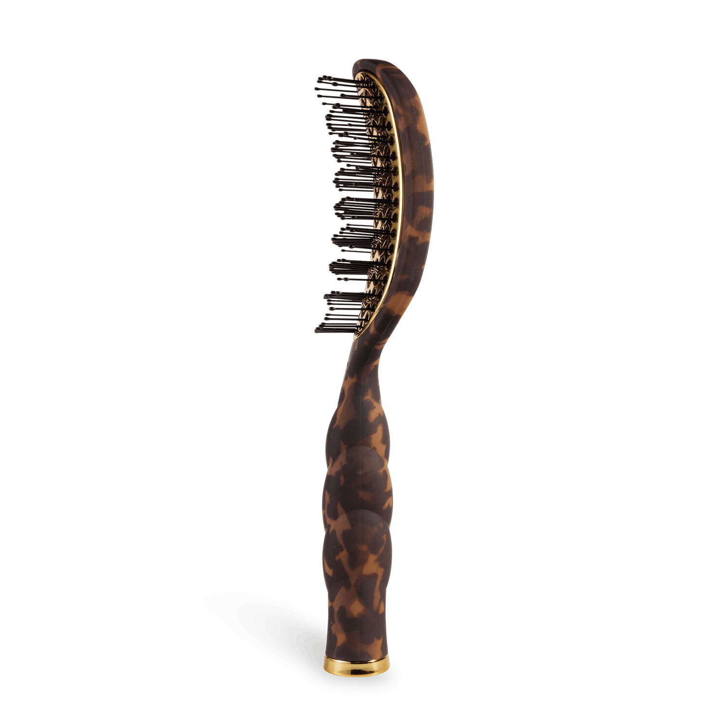 TELETIES - Vented Hair Brush - Tortoise in Brown Black - Full Size