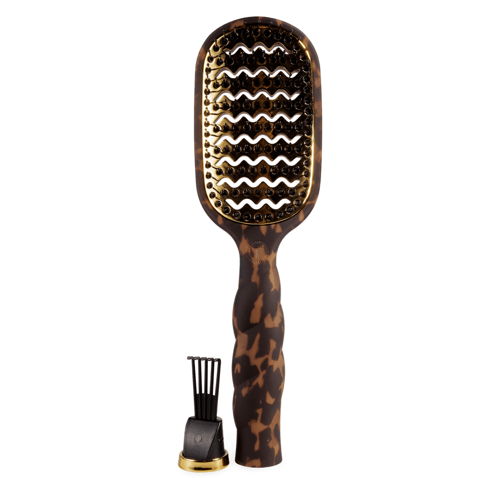 Vented Hair Brush - Tortoise - Hairbrush - TELETIES
