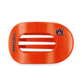 War Eagle! Large Flat Round Hair Clip
                in Orange Navy - Large
            